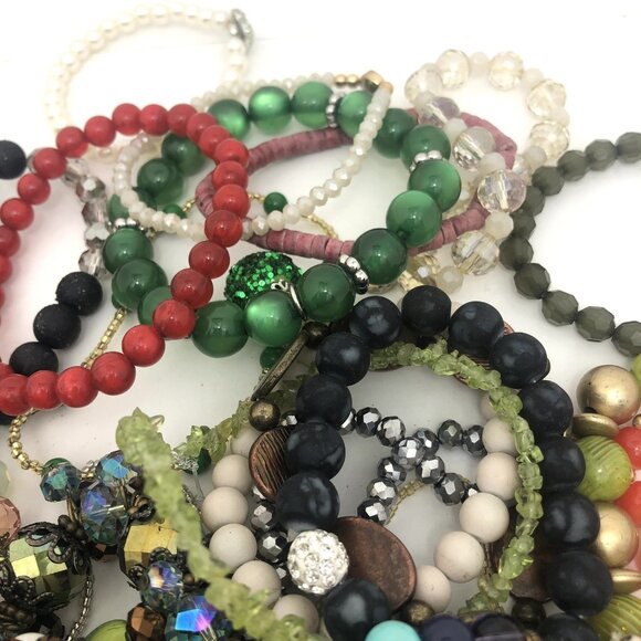 Bracelet Lot Vtg To Now Craft Wear Repurpose - Picture 10 of 11